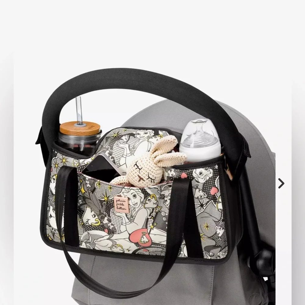 Petunia Pickle Bottom Disney Beauty and the Beast Wander Stroller Caddy - Picture 2 of 11